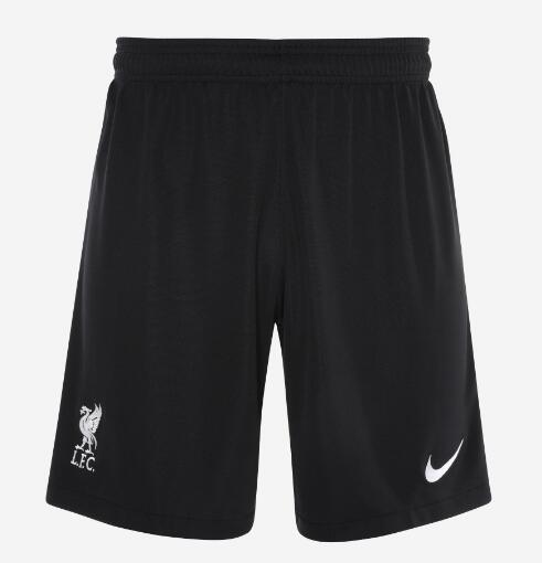 Liverpool Goalkeeper Black Soccer Shorts 2020/21